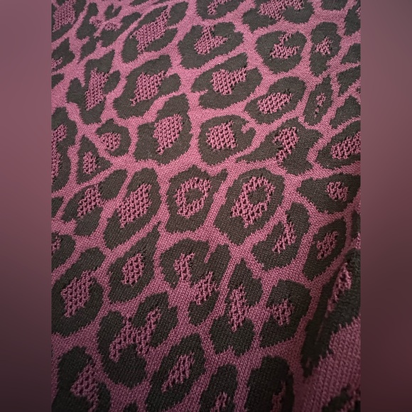 RVN | Dresses | Rvn Burgundy Leopard Print Mini Dress Sz Large - Picture 11 of 11